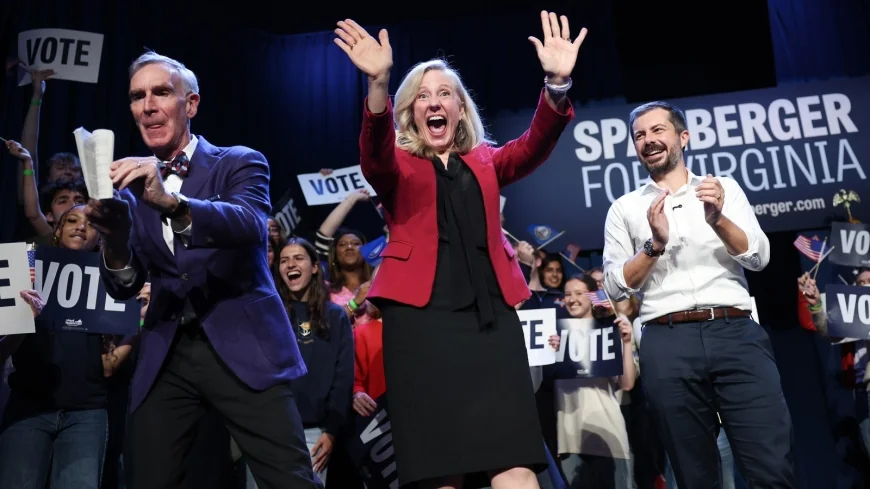 Spanberger rallies alongside Buttigieg, Bill Nye in Charlottesville as Election Day approaches