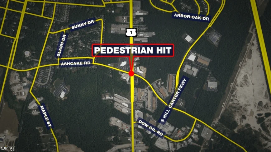 Pedestrian injured after crash off Route 1 in Ashland