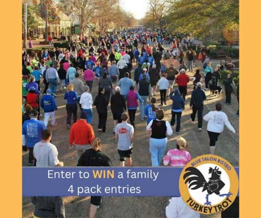 Win a Family 4 pack to Blue Talon Bistro Turkey Trot