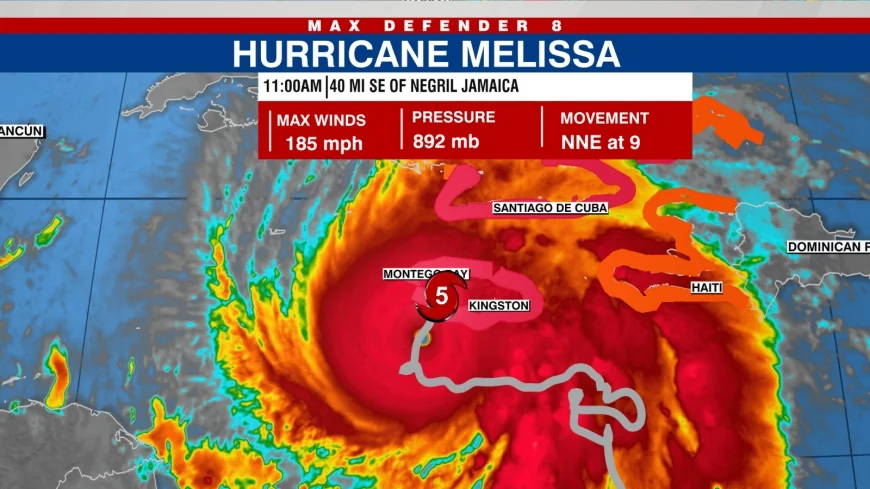 ‘Catastrophic’: Cat. 5 Hurricane Melissa makes landfall in Jamaica | Tracking the Tropics