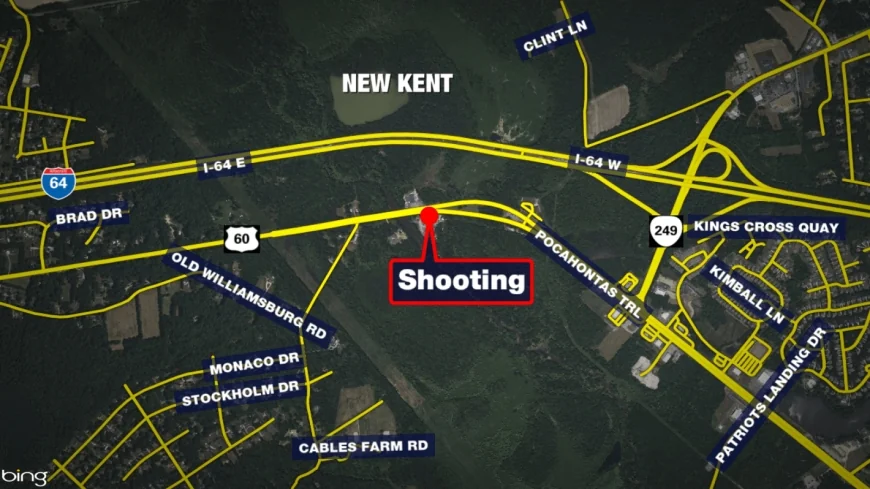 Driver injured in Route 60 shooting in New Kent County