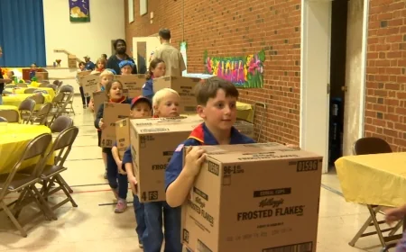 Local Cub Scout donates 10,000 boxes of cereal to Hanover County community