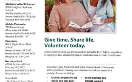 Riverside Hospice Care Volunteer Opportunities