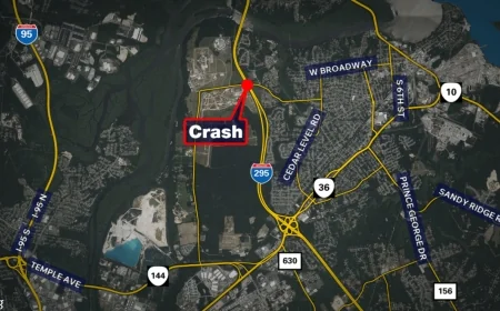 2 killed in crash with parked tractor-trailer on I-295 in Prince George County