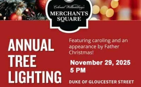 Come to Merchants Square for the Annual Tree Lighting – Saturday, Nov 29 at 5:00 pm