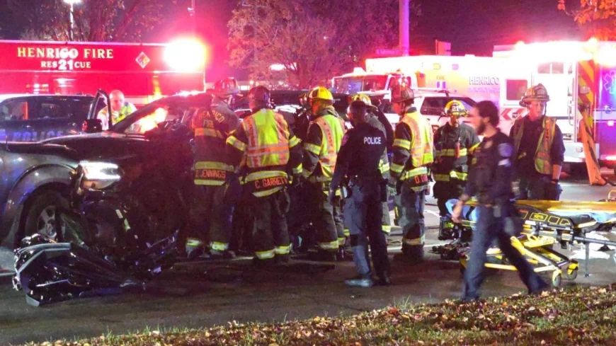 Richmond Police officer injured in crash at Henrico intersection after driver runs red light