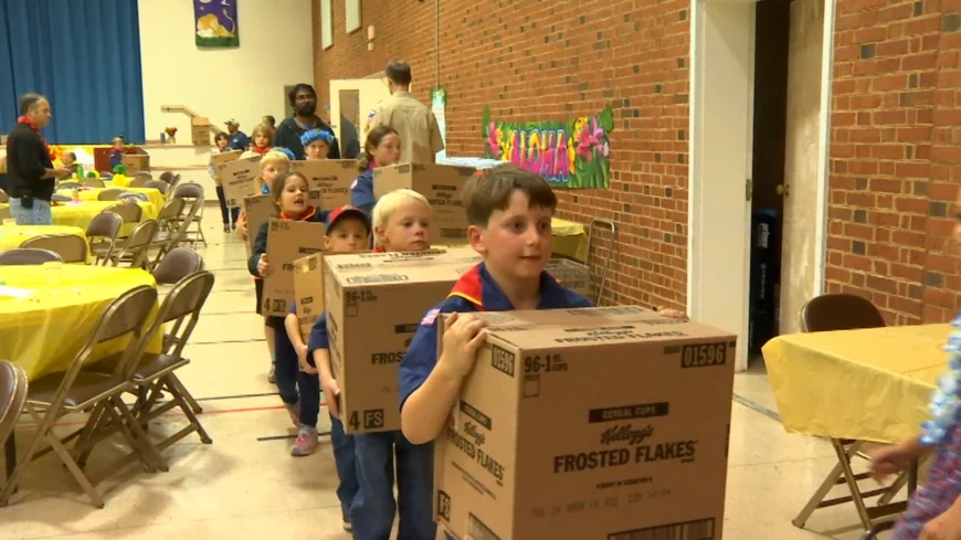 Local Cub Scout donates 10,000 boxes of cereal to Hanover County community