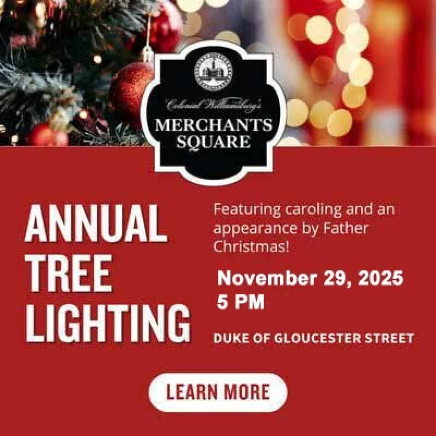 Come to Merchants Square for the Annual Tree Lighting – Saturday, Nov 29 at 5:00 pm