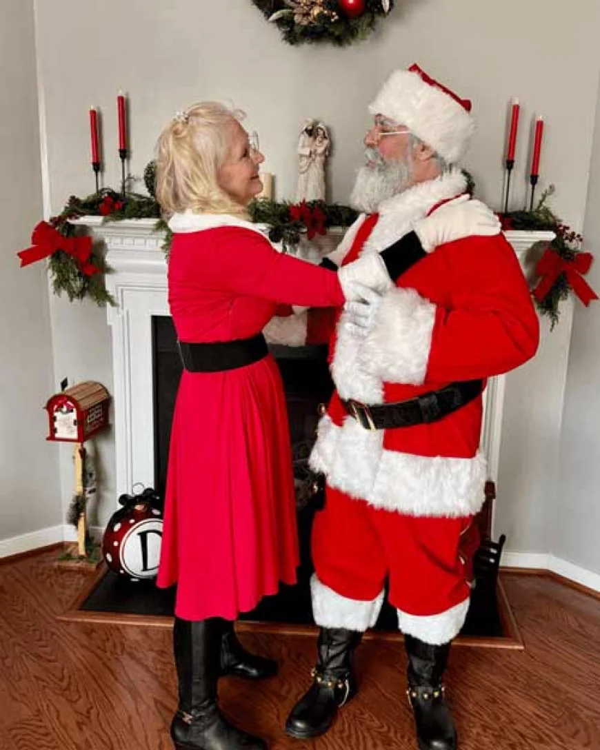 Santa and Mrs.Claus Visit Tabitha Sewer Studio
