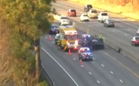 Two seriously hurt after pursuit ends in crash on I-95 South in Chesterfield
