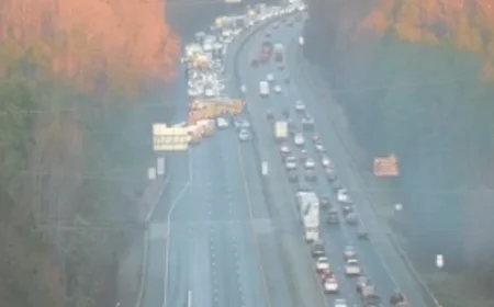 Multi-vehicle crash on I-95 causes delays in Chesterfield