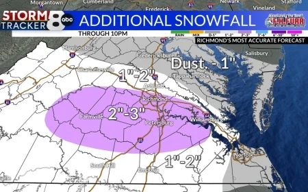 StormTracker8: Snow coming to an end; icy roads for Tuesday’s commute