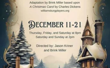 A Christmas Carol at Williamsburg Players – December 11-21, 2025