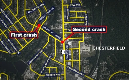 Three juveniles, including 12-year-old, charged in Colonial Heights crashes involving two stolen cars