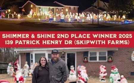 2nd Place Winner of 2025 Shimmer & Shine Holiday Lights Contest: 139 Patrick Henry Dr