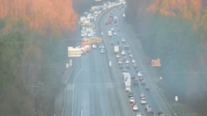 Multi-vehicle crash on I-95 causes delays in Chesterfield
