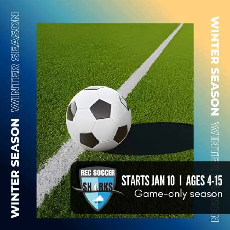 Winter Rec Soccer now registering!  Register Now