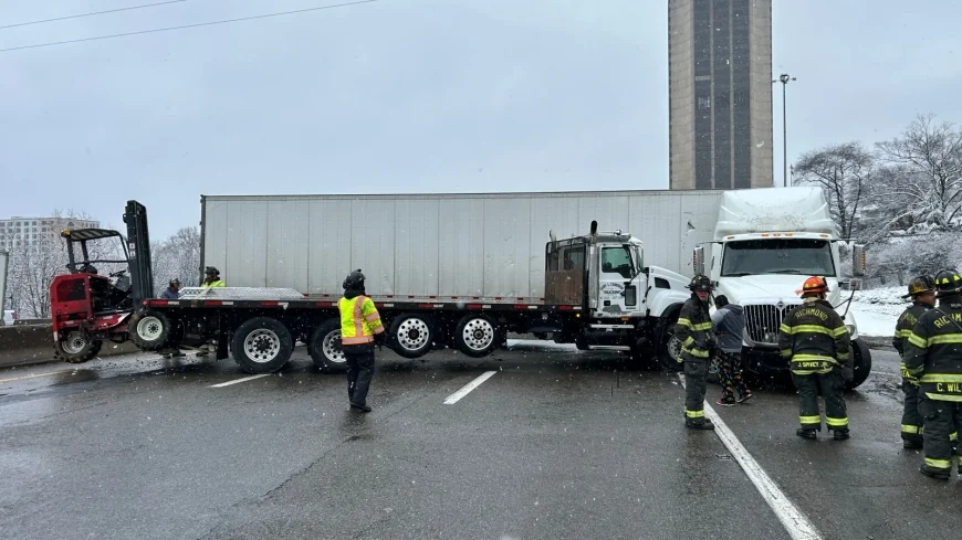 4 people hospitalized after 10-vehicle crash on I-95 in Richmond