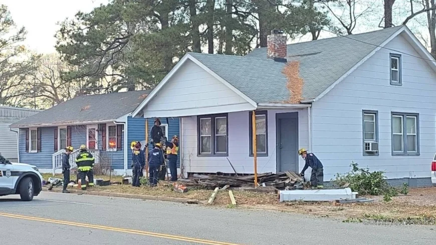 Henrico County home damaged after being hit by a car