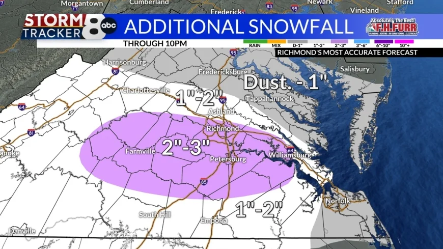 StormTracker8: Snow coming to an end; icy roads for Tuesday’s commute