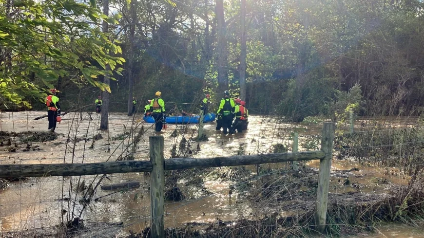 Eight Chesterfield firefighters to receive awards for rescues in southwest Virginia during Hurricane Helene