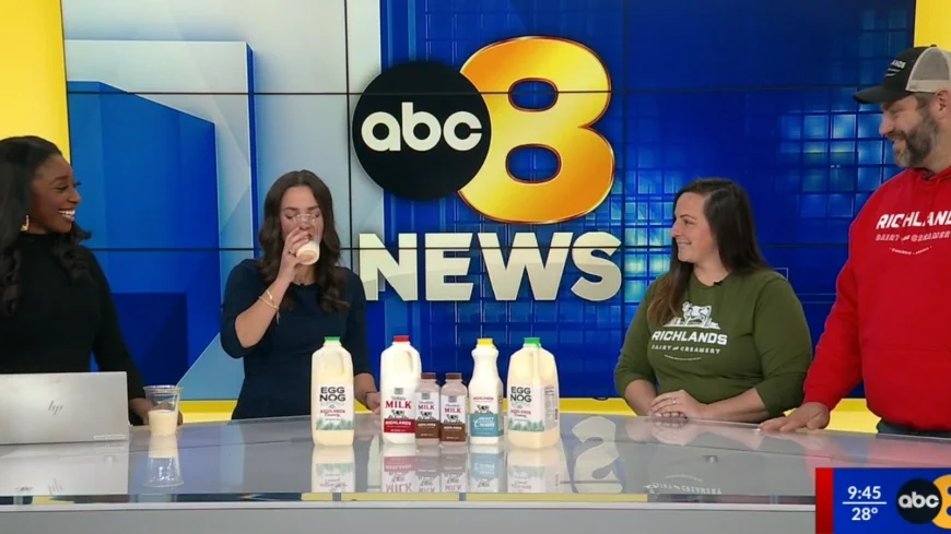 8News does an eggnog taste test with Richlands Dairy Farms