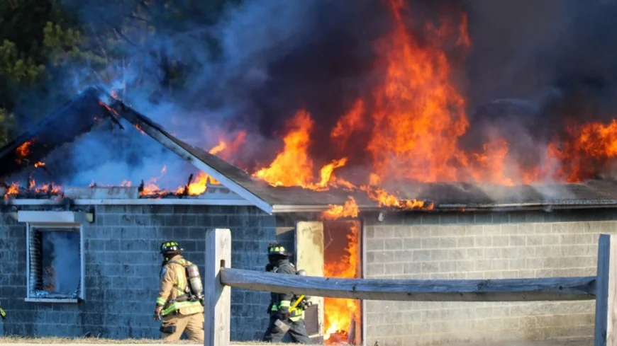 PHOTOS: Concession stand at Scott Memorial Park catches fire in Prince George, resulting in $140K in losses