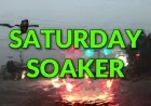 StormTracker8:  Saturday Soaker; Sunny Sunday but windy