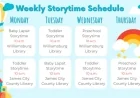 Storytime Schedule at the Williamsburg Regional Library