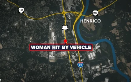 Woman fighting for life after vehicle hit her in Chesterfield