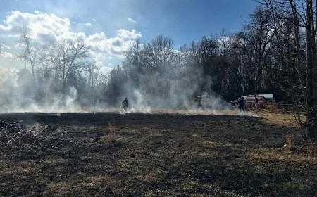 PHOTOS: Firefighters keep brush fire from spreading to Prince George homes