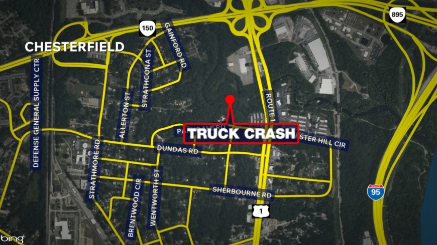 One dead after truck crash in Chesterfield County