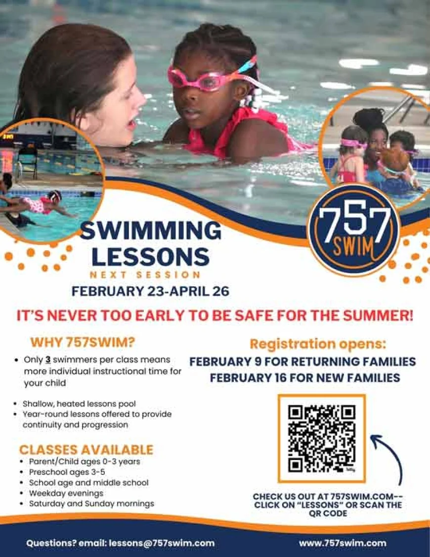 Signup for Swim Lessons at 757swim! Adaptive Swim Classes, 3-1 Swim Lessons and Lifeguard Certification