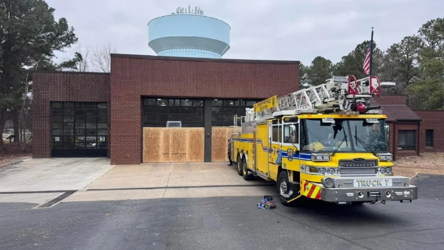 Repairs to Chesterfield fire station delayed after 18-year-old crashed into building in stolen vehicle