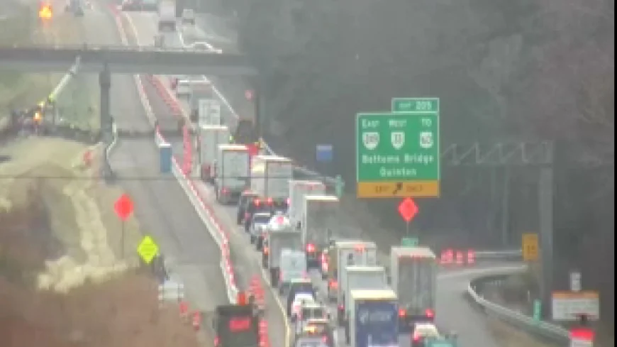 Man injured after tractor-trailer crash on I-64 in New Kent County