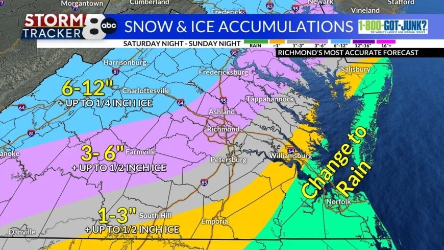 StormTracker8: Winter Storm Arrives tonight, Mixed Precipitation expected all day Sunday