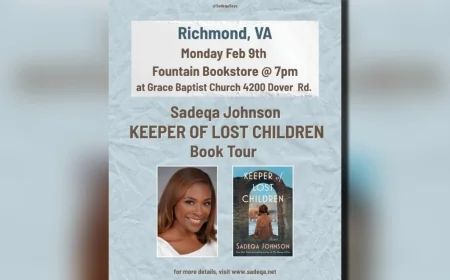 Author Sadeqa Johnson to host book talk in Henrico with 8News anchor Deanna Allbrittin