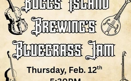 On Thursday, February 12, 2026 at 05:30 pm - BUGGS ISLAND BREWING: Bluegrass Jam