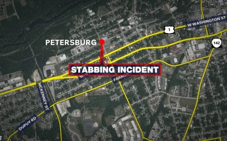 Man charged after another man injured in Petersburg stabbing incident