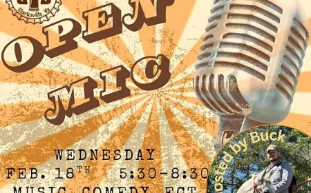 On Wednesday, February 18, 2026 at 05:30 pm - BUGGS ISLAND BREWING: Open Mic Night with Buck