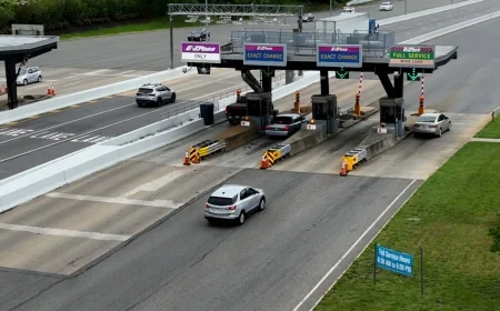 Lane closures coming to Powhite Parkway for electric tolling transition