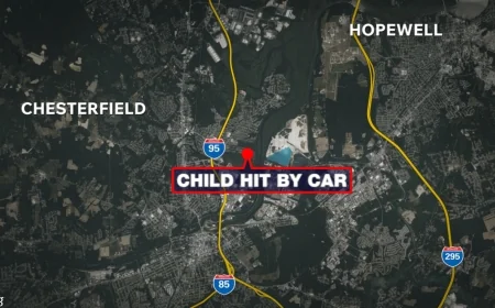 77-year-old woman charged after child hit by car in Colonial Heights
