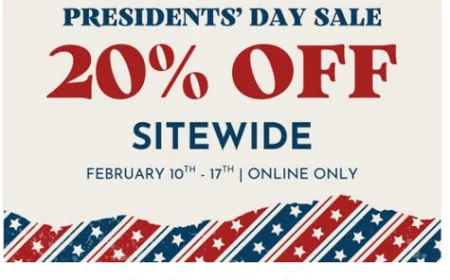 Presidents’ Day Sale – Online Only at the Shops of Colonial Willimsburg!