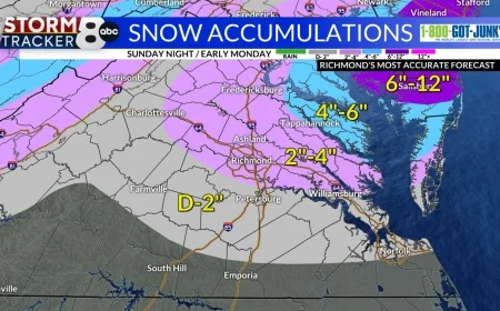 StormTracker8: VIPIR Alert Day on Sunday due to Rain to Snow Accumulations