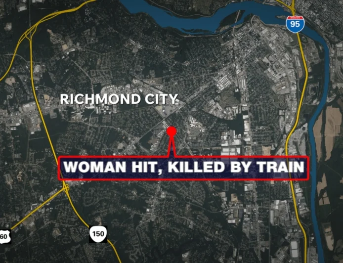 Woman hit, killed by train while walking along tracks in Richmond, police say