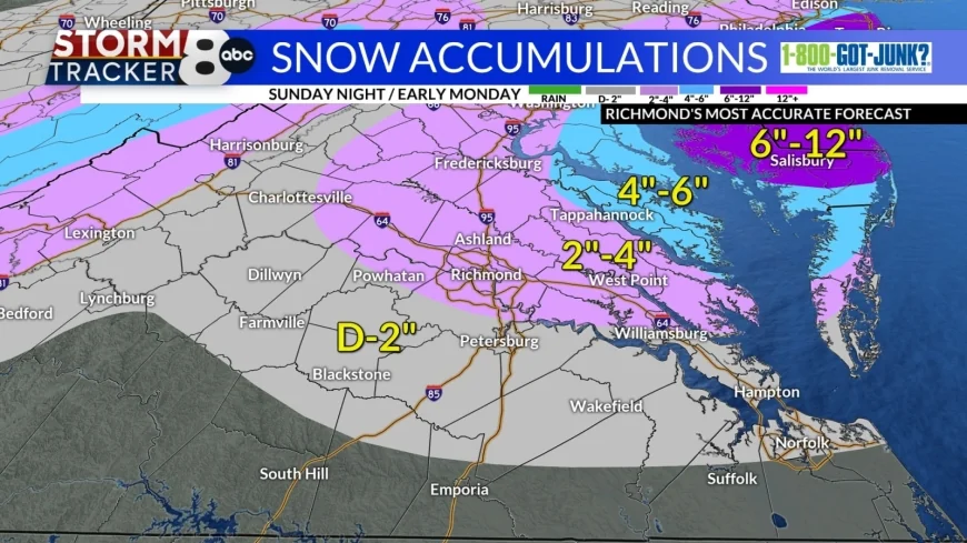 StormTracker8: VIPIR Alert remains in place through Sunday night due to Wet Snow Accumulations