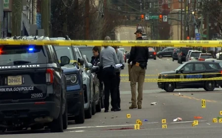 2 people arrested, 1 suspect still at large in Shockoe Bottom shooting