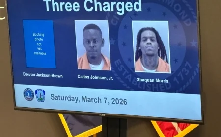 3 Henrico men charged after Shockoe Bottom shooting killed 2, injured 7