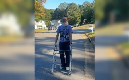 ‘I’m happy to be here’: 25-year-old runs first 5K after doctors remove massive brain tumor less than six months before