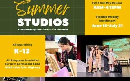 Summer Camps at Williamsburg School for the Arts & Innovation